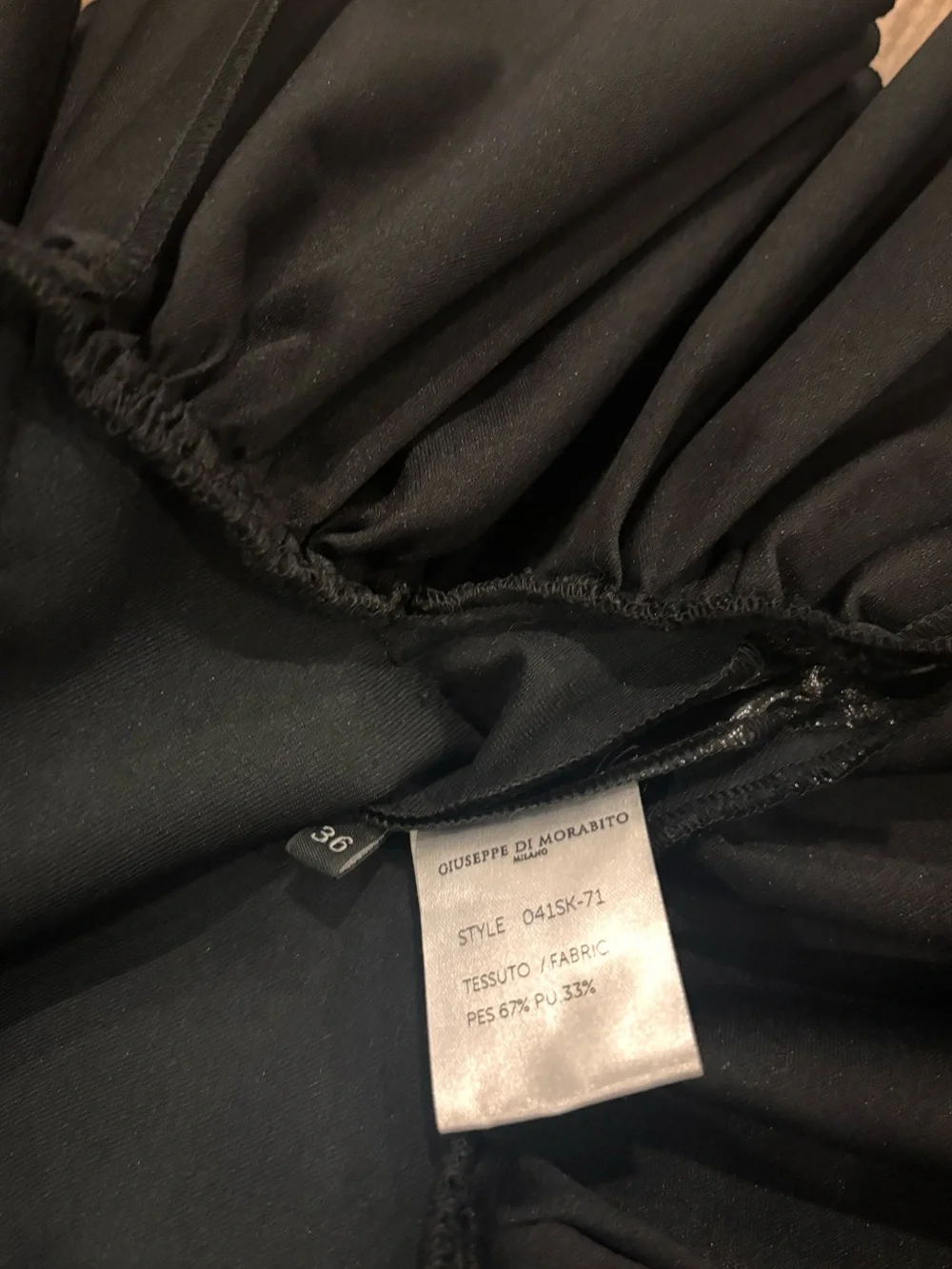 Giuseppe Di Morabito Black Glossy Mini Skirt – Size 36 / US 0 NWT
